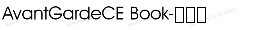 AvantGardeCE Book字体转换